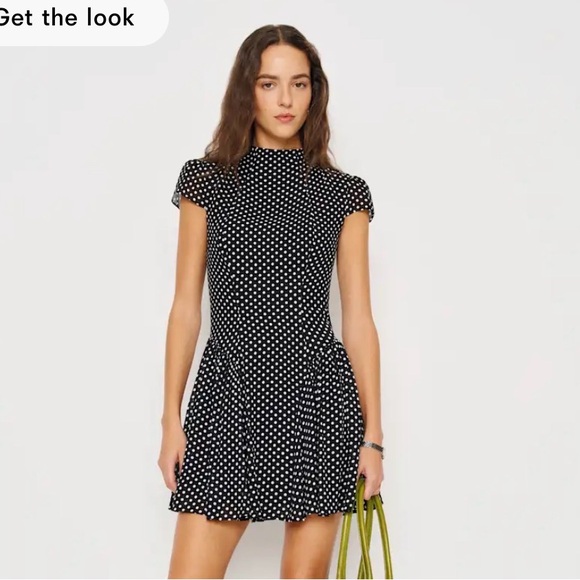 Reformation Dresses & Skirts - Maven Mini Dress in Caviar Dot